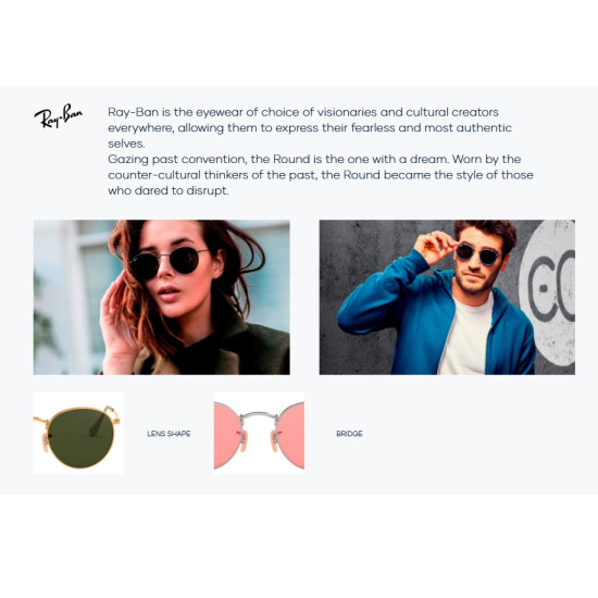 Ray-Ban Round Metal RB3447 919648