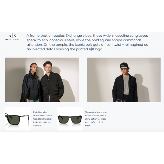 Armani Exchange AX4160S 81582J Polarized