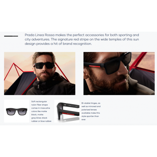 Prada Linea Rossa PSA50S 1BO02G Polarized