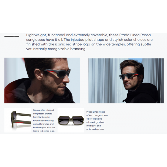 Prada Linea Rossa PSA06S DG002G Polarized