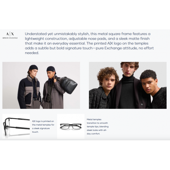 Armani Exchange AX1073 6000