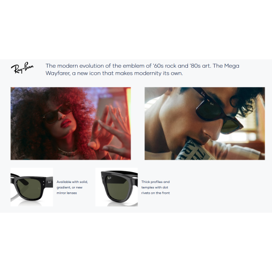 Ray-Ban Mega Wayfarer RB0840S 6826J5