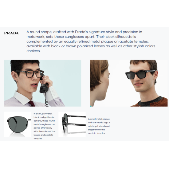 Prada PRB51S 1AB5Z1 Polarized