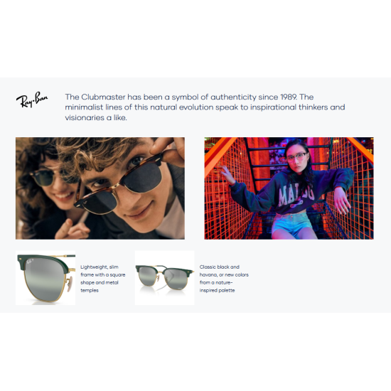 Ray-Ban New Clubmaster RB4416 6653B1