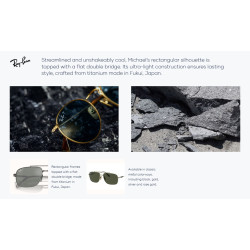 Ray-Ban Titanium Chromance Collection RB8096 165/GK Polarized