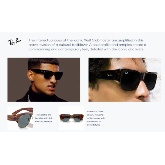 Ray-Ban Mega Clubmaster RB0316S 901/31