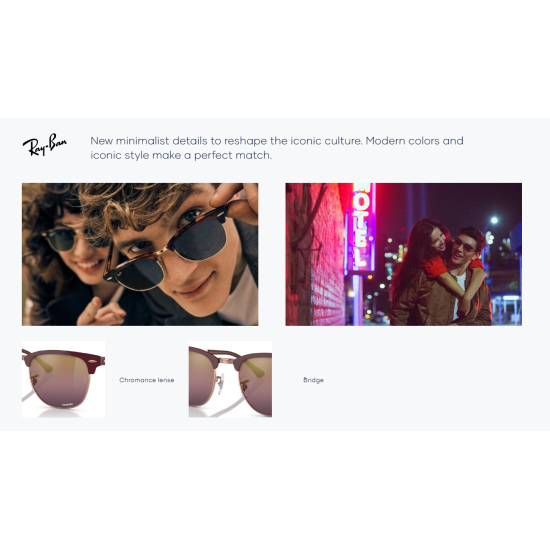 Ray-Ban CLUBMASTER METAL RB3716 186/R5