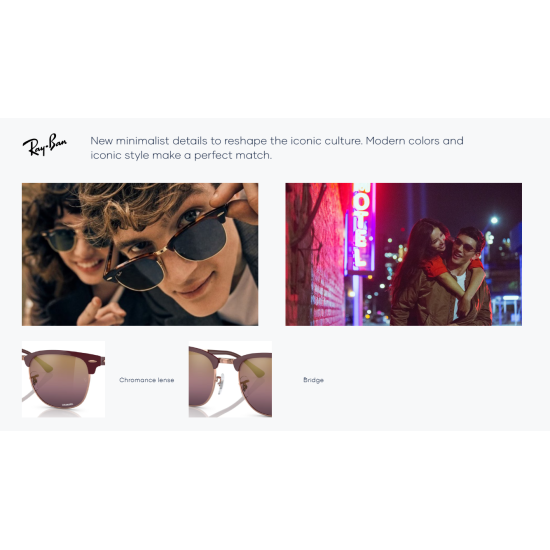 Ray-Ban Clubmaster metal RB3716 186/R5