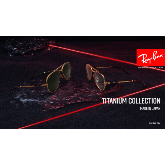 Ray-Ban Aviator Titanium Chromance Collection RB8225 3142S2 Polarized