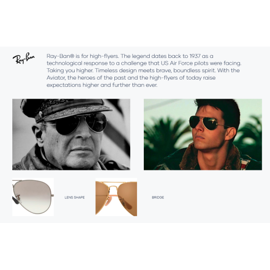 Ray-Ban Aviator Large Metal RB3025 001/58 Large