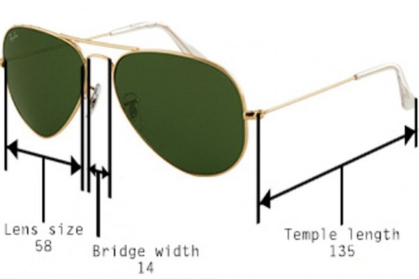 Как да определим размера на слънчевите очила