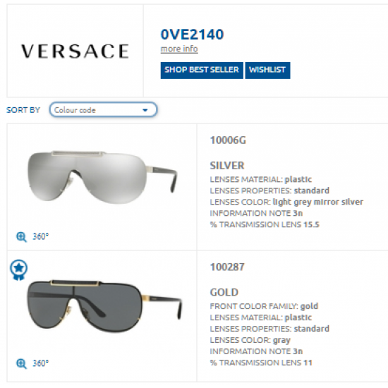 Versace VE2140 100287